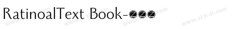 RatinoalText Book字体转换